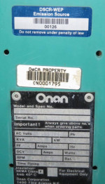 Generator Diesel 15 kW 3 Phase Onan with Transfer Switch