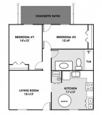 2 Bedroom Ranch Style Apartment in Wadsworth