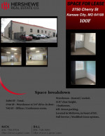 HEATED/ COOLED WAREHOUSE W DRIVE IN DOOR+OFFICE IN MIDTOWN FOR LEASE