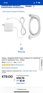 Apple Macbook Pro Charging Cord