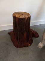 Cedar stump table