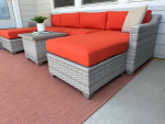 Fairmont 7 Piece Outdoor Wicker Patio Modular Sectional Sofa Set!