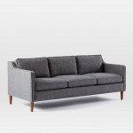 West Elm Hamilton sofa 81' salt pepper