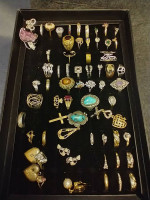 Gold and diamond rings