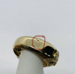 14K Yellow Gold Fashion Diamond Men's Ring- 1.22 CTW 8.3 Grams Size 10