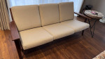 Mid-Century Modern Hans Wegner Style Plank 3 Seater Sofa