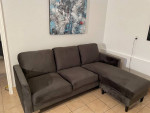 Sofa with chaise