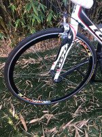 2009 LOOK 566 full carbon road bike Dura Ace 57 cm.