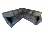 🔥 Modern Black Corner 2pc. Sectional Sofa - FREE DELIVERY