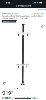 Like New Dual Bike Garage Storage Stand Sells on Amazon for $220!