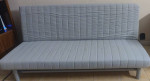 QUEEN SIZE FUTON SOFA BED FRAME WITH FIRM MATTRESS