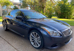 2008 Infiniti G37 Sport Coupe in gray, parked outdoors, showcasing sleek design and new tires.