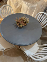 Small Round Farmhouse Kitchen Table Set with 4 Chair