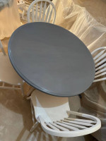 Small Round Farmhouse Kitchen Table Set with 4 Chair