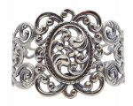 Danecraft vintage sterling silver Victorian style cuff bracelet