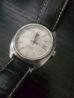 🔥RARE VINTAGE Tissot Seastar T870970 Date Leather Strap 36mm Watch