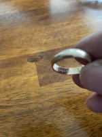 Men's 14K yellow gold 4.96 grams 4 mm Plain Round Wedding Band Size 10