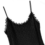 Black Lace Spaghetti Strap Gown (Maxi/Prom Dress) by Alex Evenings 00P