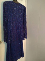 Beaded Blue Cocktail Dress