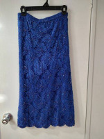 Beaded Blue Cocktail Dress