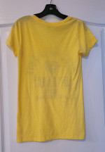 Victoria’s Secret PINK Yellow T-Shirt 86 “Made With Love” Sz XS