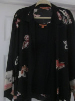 Harari 100% Silk Butterfly Print Topper