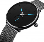 Mens Watch Waterproof Quartz Minimalist Wrist Watches Fashion Luxury