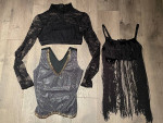 3 Dance Bra Tops, Child Large, Girl 12-14, Dress-Up Clothes, Worn Once