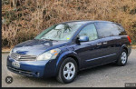 2008 Nissan Quest minivan in Majestic Blue, ideal for family trips with upgraded entertainment system.