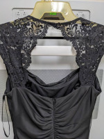 Black Formal dress W/Lace Collar