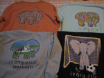 Adult Medium Ivory Ella Long Sleeve Tops - $5 each - Lot #268b socmom