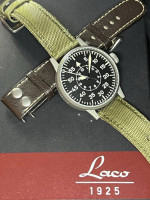 Laco Paderborn Pilot Watch Original Stainless Steel WWII FL23883 Full Kit