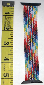NEW MULTI COLOR BRAIDED SOLO LOOP APPLE WATCH BAND 42/ 44/45mm