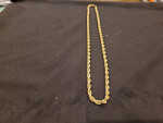 14K Yellow Gold 5.5 mm THICK SOLID 24 inch Rope Chain! 59.5 Grams!