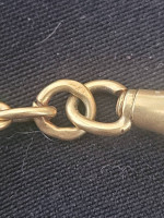Early 20th Century 18k Yellow Gold Pocket Watch Chain! 15 in.
