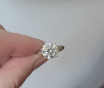 New 2.5ct Beautiful Moissanite Engagement Ring, size 5