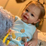 60CM Smiling Silicone Baby Dolls That Look Real Soft Bodied Handmade Lifelike Reborn Baby For All Age