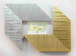 Solid Wood Picture Frame Gold and Silver. Width 3.5" x Height 1.6".