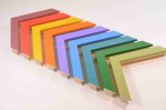 Colored Wooden Frame for Photo, Watercolor, Poster... Width 0.8 inches. Height 0.8 inches.