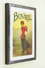 Wooden Frame Bronze and Black Silver. Width 0.7" x Height 1".