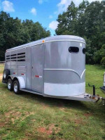 3 HORSE SLANT BUMPER PULL TRAILER