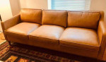 West Elm Leather Sofa