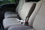 Interior view of the 2005 Ford F-250 Super Duty XLT seats with seatbelts
