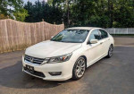 2013 Honda Accord Sport with 52,000 miles, white exterior, in excellent condition, available for $2500.
