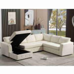 Oversized Modular Sectional Sofa Chenille Upholstered U-Shaped Couch Sofa with Chaise Storage and Crystal Button Decoration