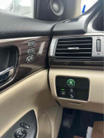 Close-up of 2015 Honda Accord EX interior features including controls and infotainment system.