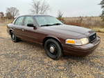 2008 Ford Crown Victoria P71 Police Interceptor, maroon color, in excellent condition with new tires and brakes.