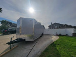 2024 24 ft enclosed box trailer for sale, double axle, located in Mooresville, under factory warranty.