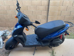 Blue Moped Scooter- Kymco Agility 125cc