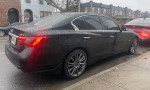 2018 Infiniti Q50 Red AWD parked with clean title, excellent condition, and no accidents.